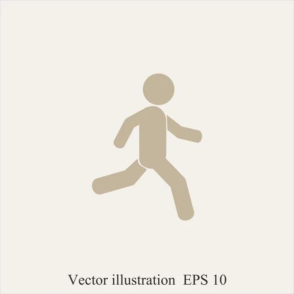 Icono de persona corriendo — Vector de stock