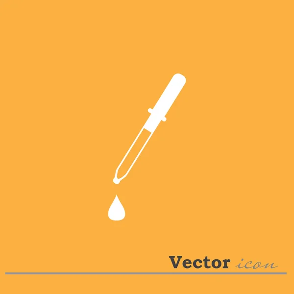 Ícone conta-gotas médica — Vetor de Stock