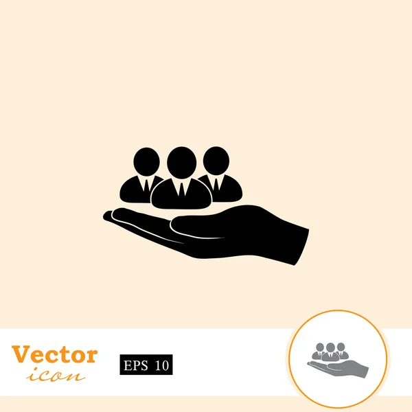 Ikona podnikatelů — Stockový vektor