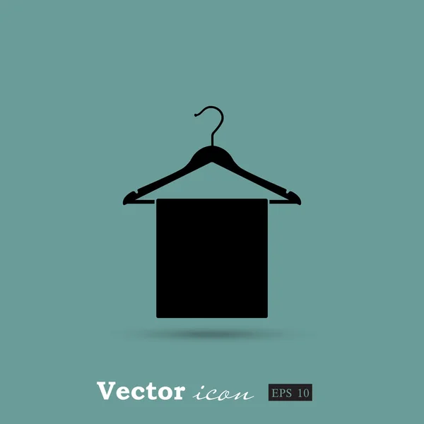 Ícone de cabide roupas — Vetor de Stock