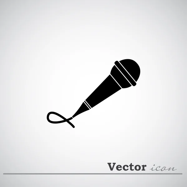 Cantar, ícone do microfone — Vetor de Stock