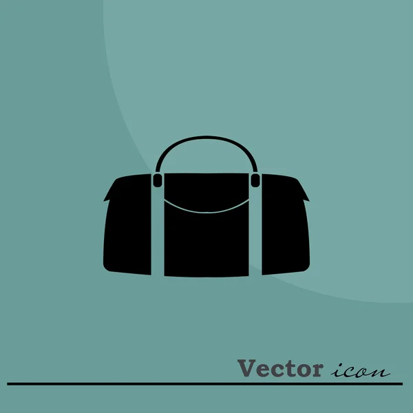 Ícone de saco de couro — Vetor de Stock