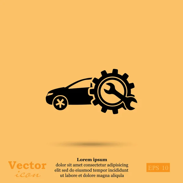 Ícone de serviço de carro — Vetor de Stock