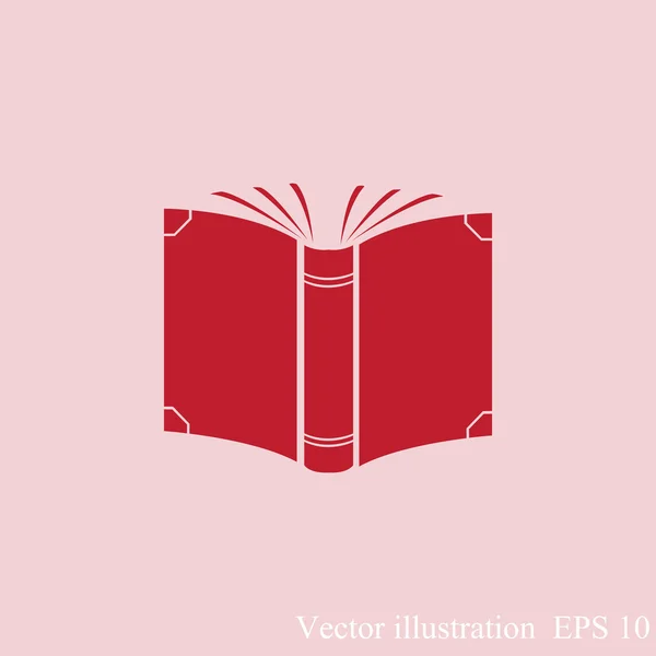 Ícone de livro aberto — Vetor de Stock