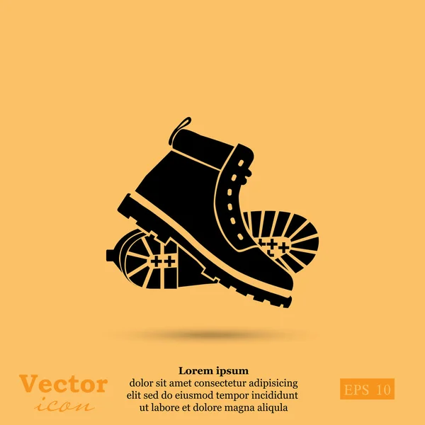 Working boots icon — Stock Vector