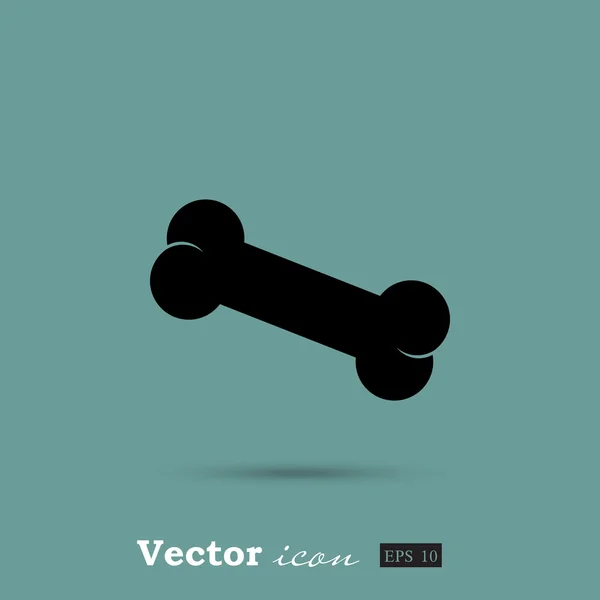 Hueso de perro icono — Vector de stock