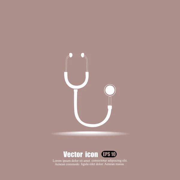 Ícone de estetoscópio médico —  Vetores de Stock