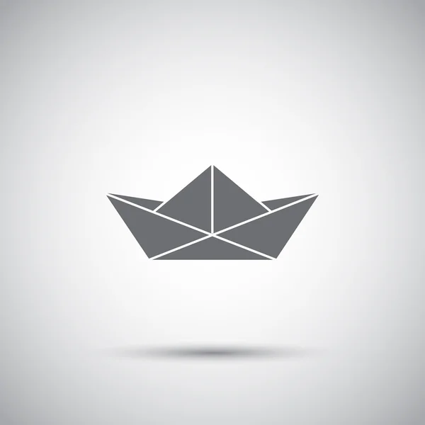 Paper boat icon — Stock Vector