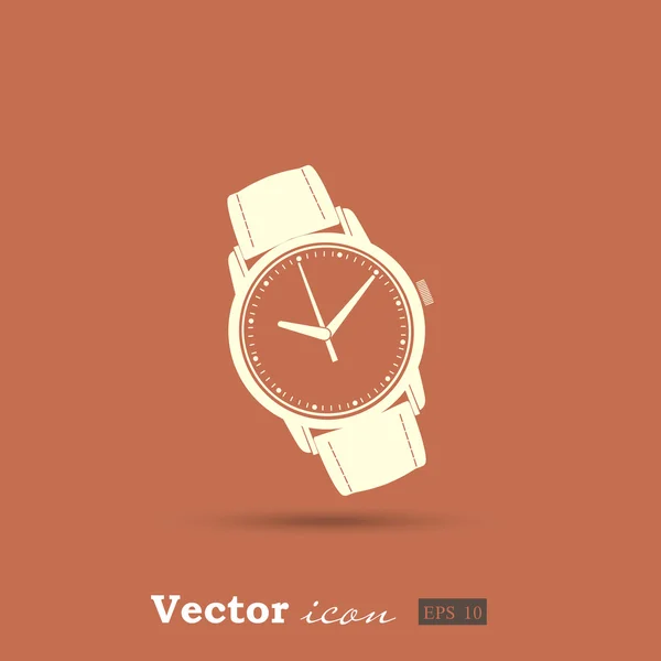 Icono del reloj de muñeca — Vector de stock