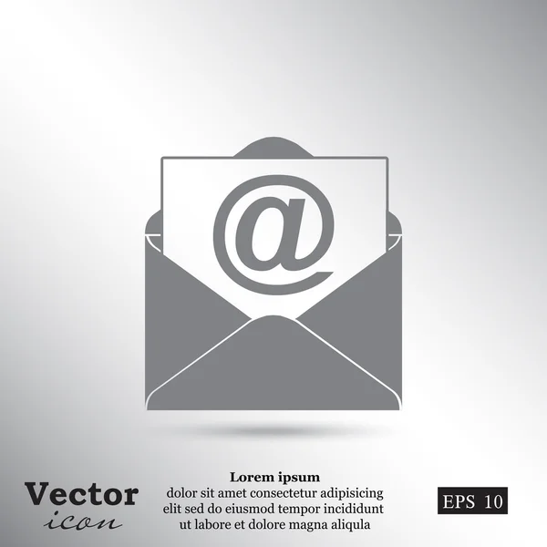 Icono de sobre de correo electrónico — Vector de stock