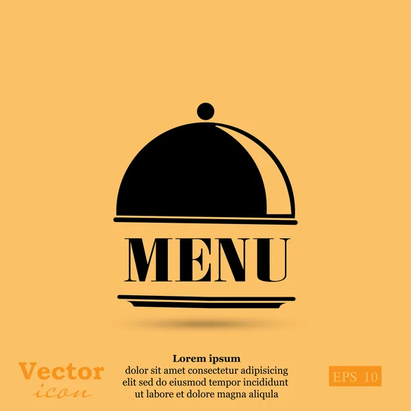 Icône de menu restaurant — Image vectorielle