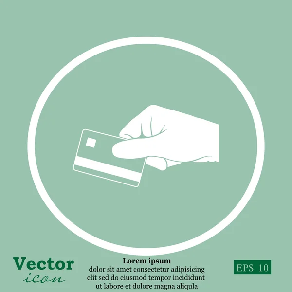 Tarjeta de crédito icono de pago — Archivo Imágenes Vectoriales