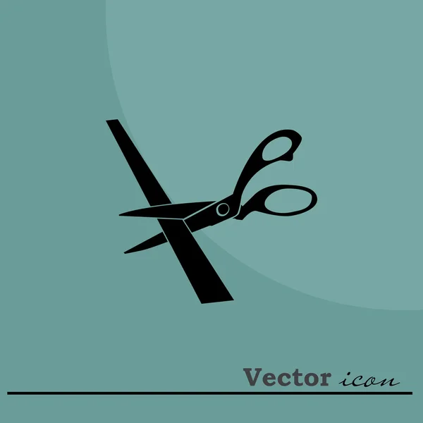 Иконка резки ножниц — стоковый вектор