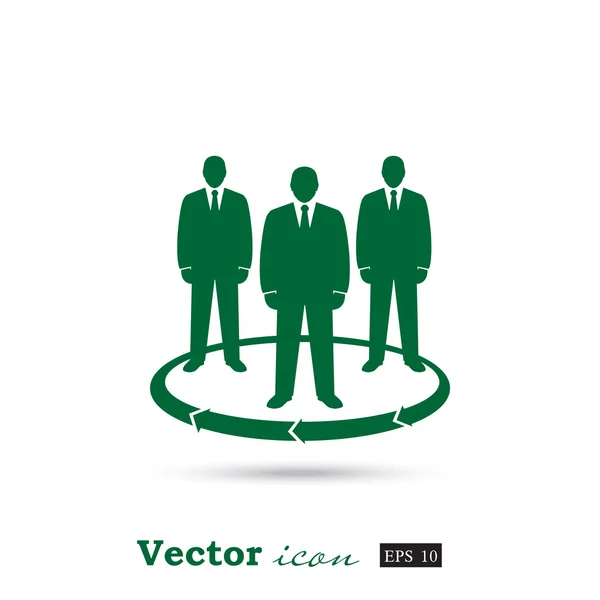 Business team icon — Stock Vector