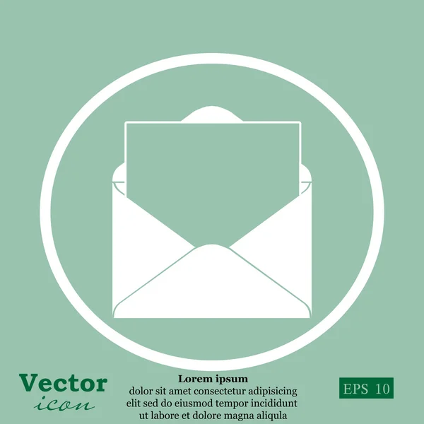 Icono carta de correo — Vector de stock