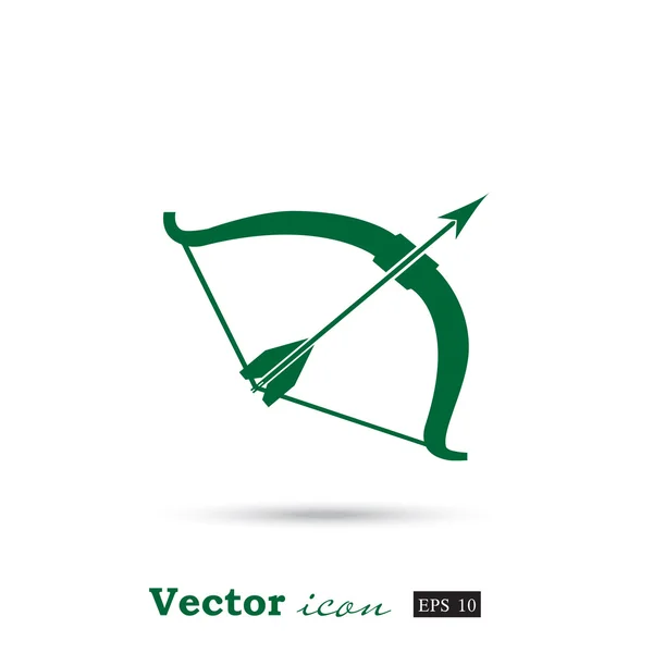 Icône arc et flèche — Image vectorielle