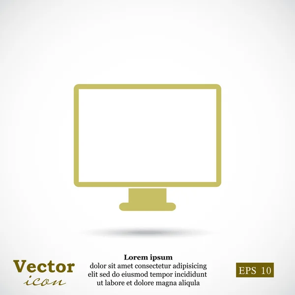 Monitor, ícone de tela — Vetor de Stock