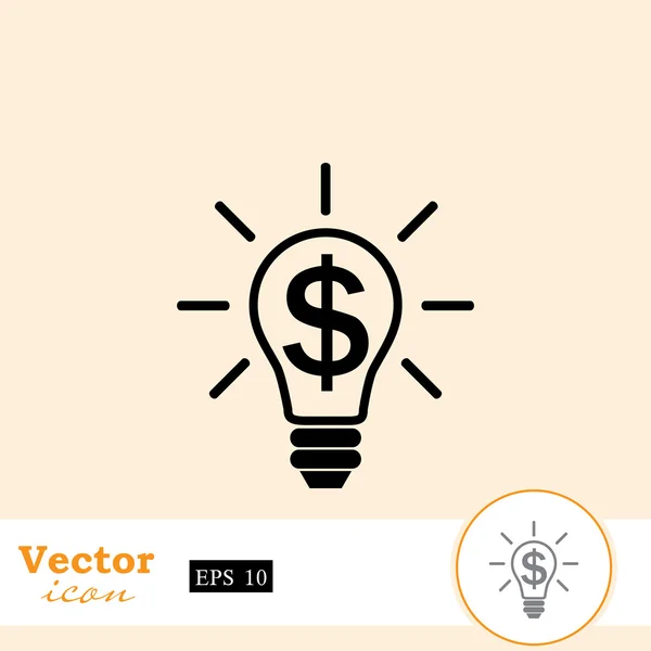 Představu o dolar ikony — Stockový vektor