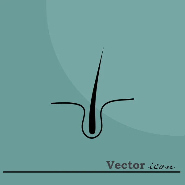 Icono de cabello humano — Vector de stock