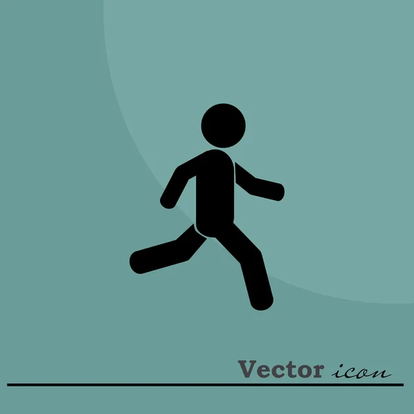 Icône de la personne qui court — Image vectorielle