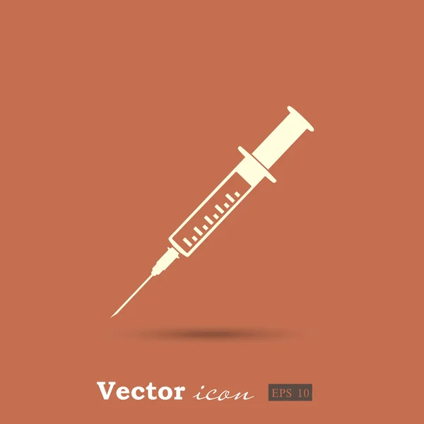 Medical syringe icon — Stock Vector