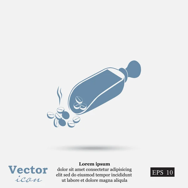 Coffee beans icon — Stock Vector