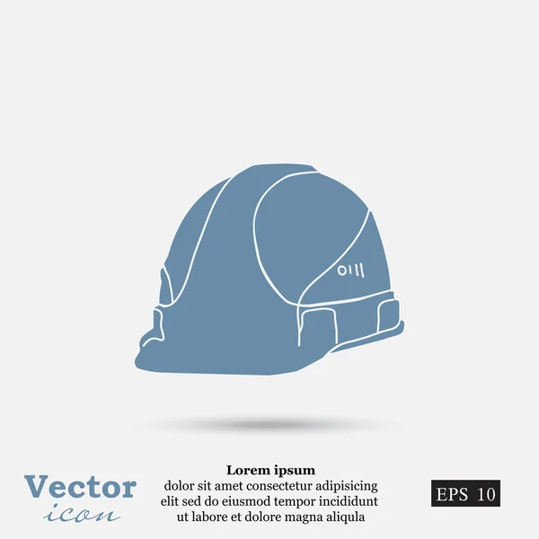Значок защитного шлема — стоковый вектор