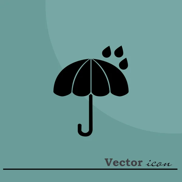 Lluvia, icono del paraguas — Vector de stock