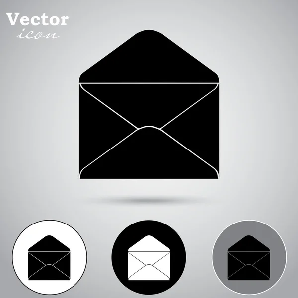 Öppna mail kuvertet ikoner — Stock vektor