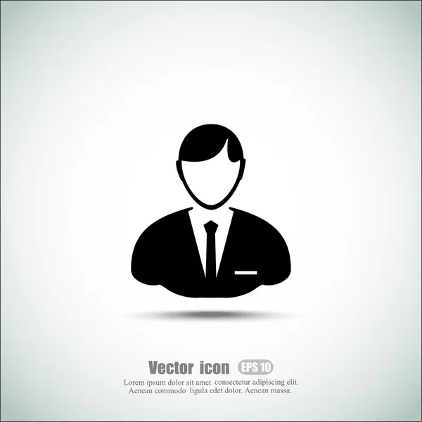 Businessman profile icon — Stock Vector