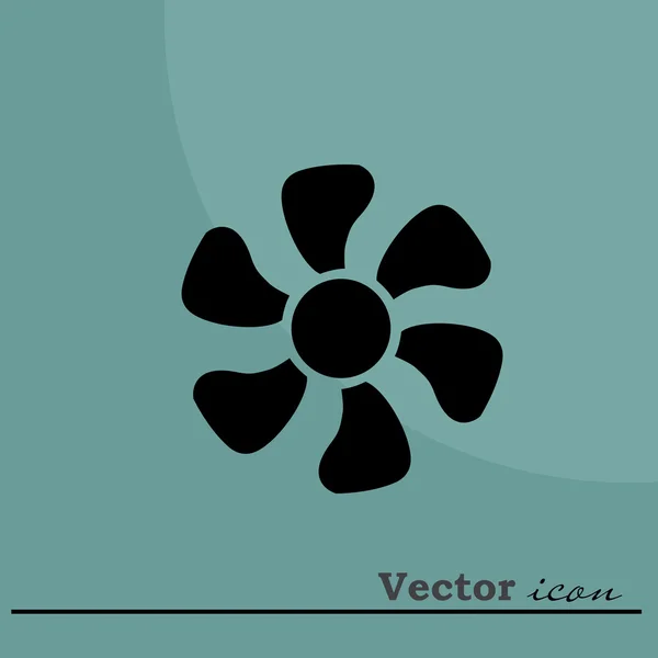 Ventilador, icono del ventilador — Archivo Imágenes Vectoriales