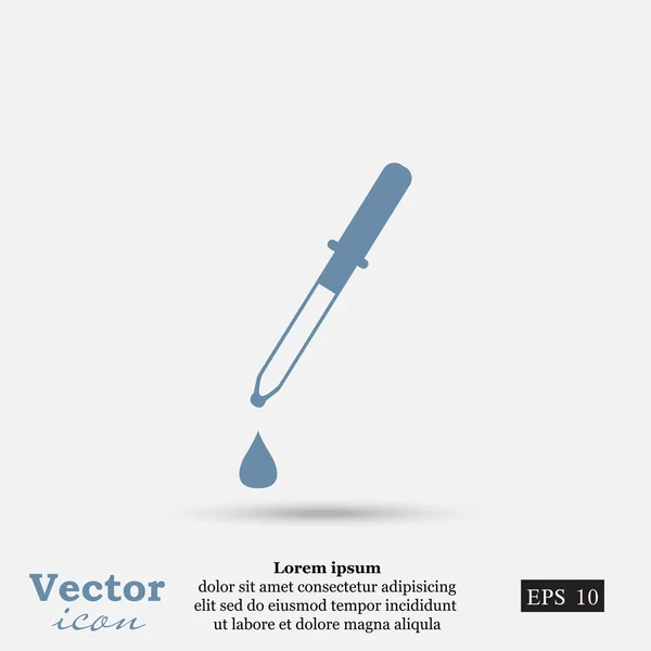 Medical dropper icon — Stock Vector