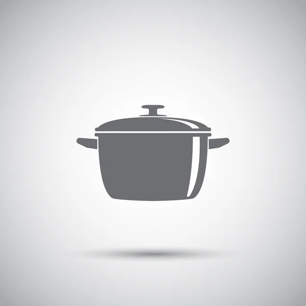 Κατσαρόλα, μαγείρεμα εικονίδιο — Διανυσματικό Αρχείο