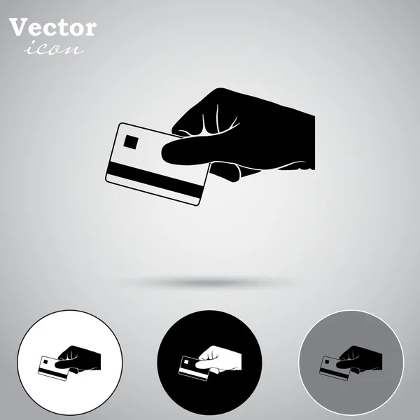 Symbole für Kreditkartenzahlung — Stockvektor
