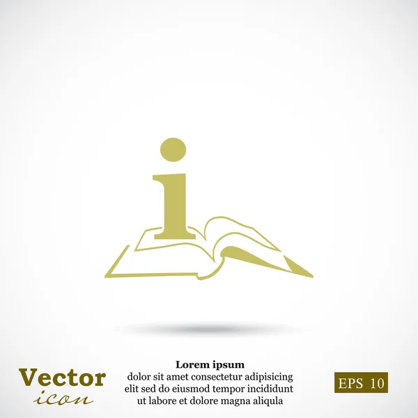 Information book icon — Stock Vector