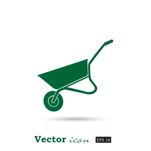 Garden wheelbarrow icon — Stock Vector