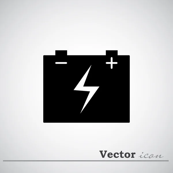 Ikon baterai mobil - Stok Vektor