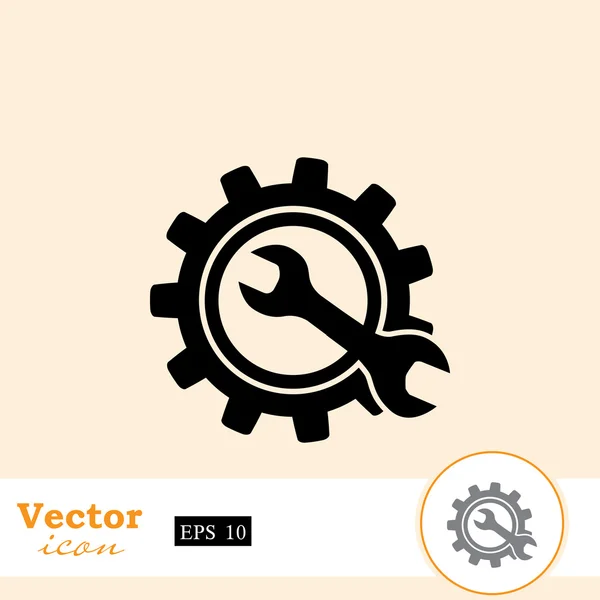 Reparera station ikonen — Stock vektor