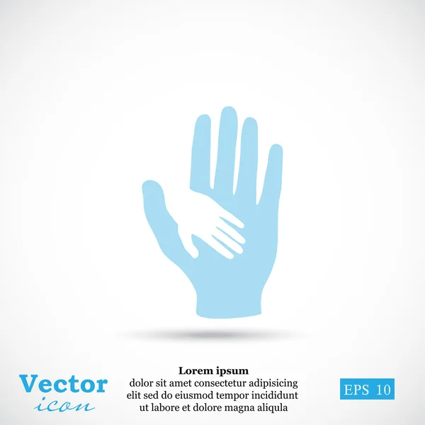 Icône Aider les mains — Image vectorielle