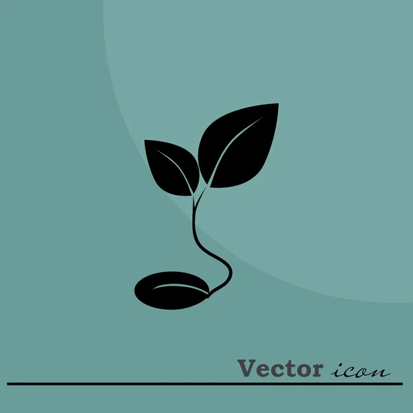 Pflanzensamen-Ikone — Stockvektor