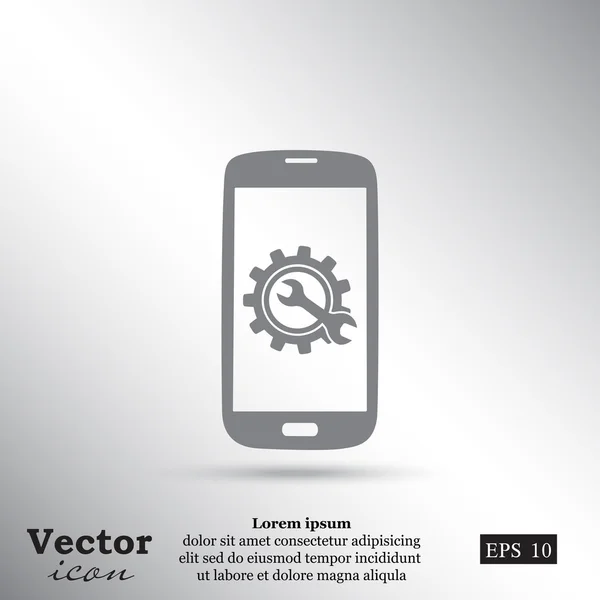 Icono de configuración del teléfono — Archivo Imágenes Vectoriales