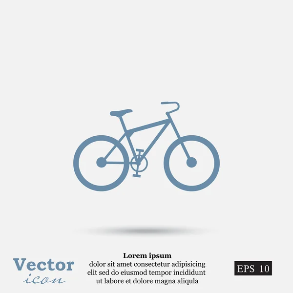 Ícone de bicicleta esporte — Vetor de Stock