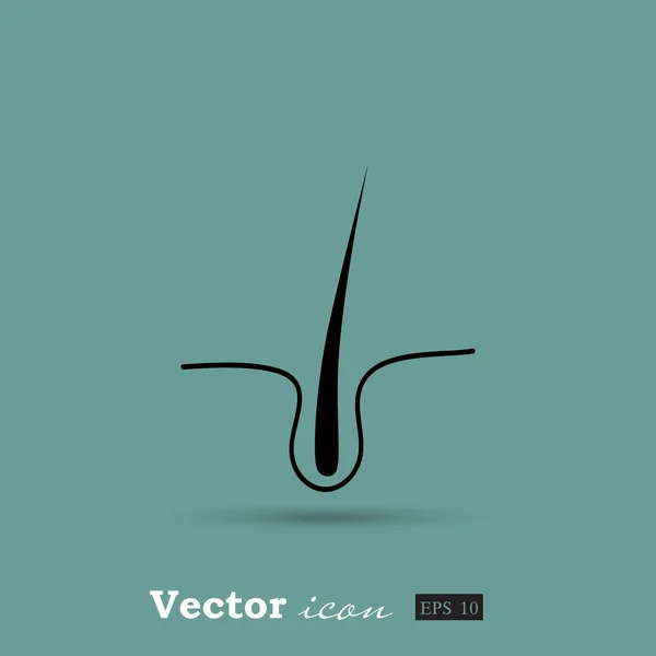 Icono de cabello humano — Vector de stock