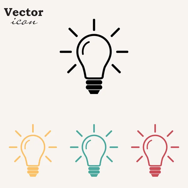 Light bulb icon Stock Vector