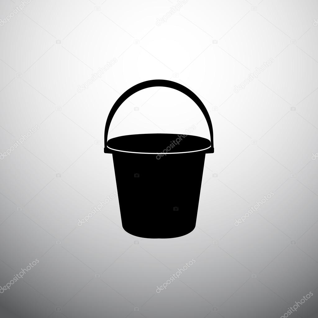 plastic bucket icon