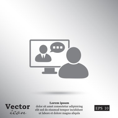 Video konferans simgesi