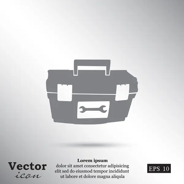 Icône boîte à outils de réparation — Image vectorielle