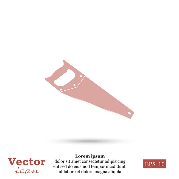 Icono de sierra — Vector de stock