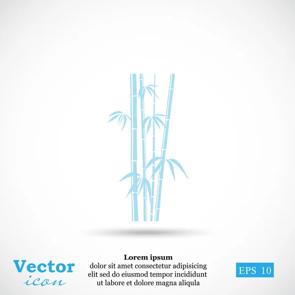 Icône tiges de bambou — Image vectorielle