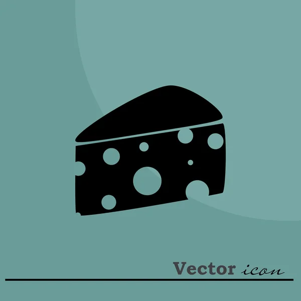 Icono de rebanada de queso — Vector de stock